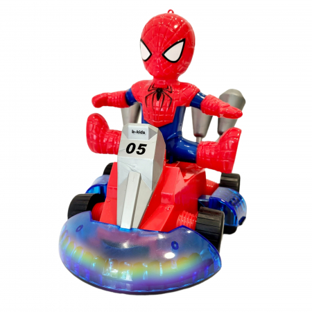 Jucarie Karting Spiderman cu sunete si lumini efect 3D [2]