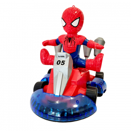 Jucarie Karting Spiderman cu sunete si lumini efect 3D [4]