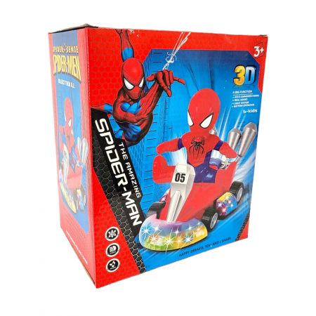Jucarie Karting Spiderman cu sunete si lumini efect 3D [1]