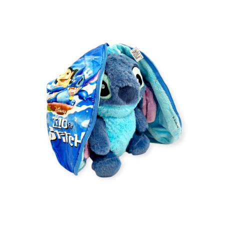 Jucarie Lilo Stitch de plus 2 in 1, se transforma in bila, 25 cm [4]