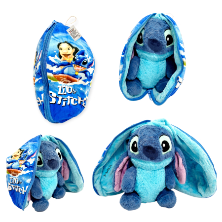 Jucarie Lilo Stitch de plus 2 in 1, se transforma in bila, 25 cm [6]