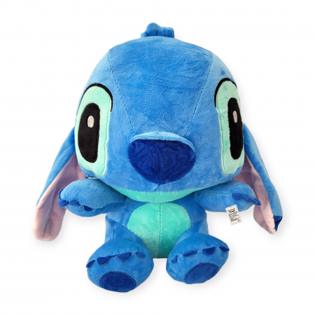 Plusuri medii - Jucarie de plus mare Zenuk Stitch personaj din Lilo Sritch, albastru, 25 cm