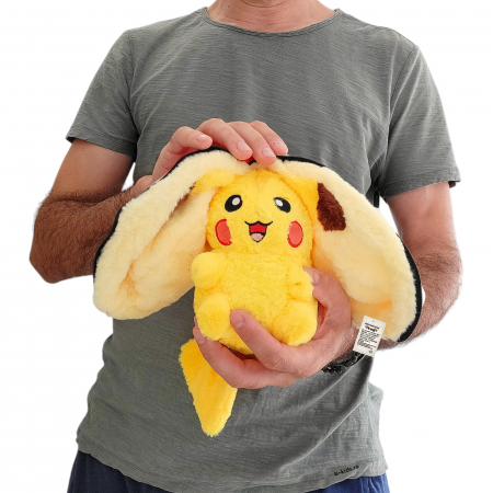 Jucarie Pokemon de plus 2 in 1, se transforma in bila, rosie, 20 cm [3]