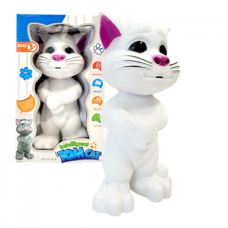Jucarie interactiva Talking Angela, pisicuta vorbareta, repeta tot ce aude [5]