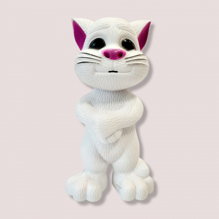Jucarie interactiva Talking Angela, pisicuta vorbareta, repeta tot ce aude [6]