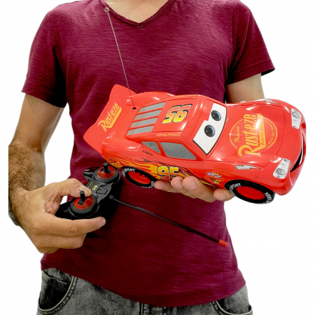 Masina mare de jucarie cu telecomanda, Fulger - McQueen, Hot Car , Cars, Rosie [7]