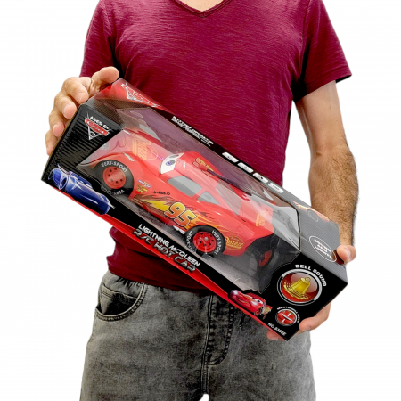 Masina mare de jucarie cu telecomanda, Fulger - McQueen, Hot Car , Cars, Rosie [4]