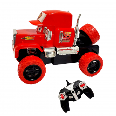 Masinuta de jucarie cu telecomanda, Fulger - McQueen, camion tip Off Road Vehicle, Cars, Rosie [6]