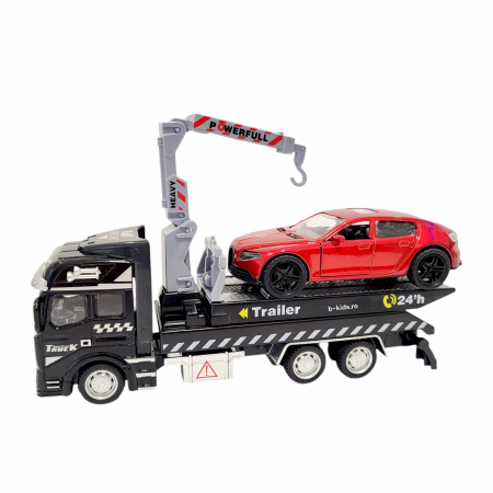 Masinute metal - Masinute metal - platforma, trailer, diferite culori