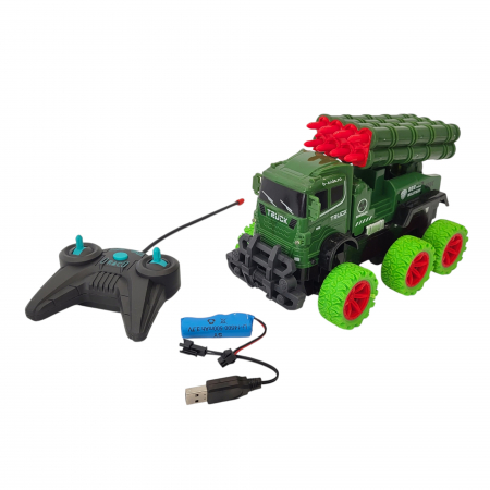 Masinuta armata cu telecomanda si acumulator, Military Truck [5]
