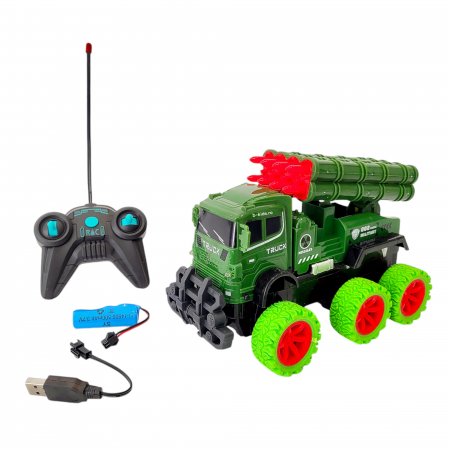 Masinuta armata cu telecomanda si acumulator, Military Truck [2]