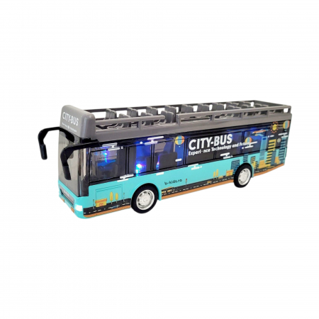 Mașinuță Autobuz Metal – Cu Sunete, Lumină și Uși Care Se Deschid [2]
