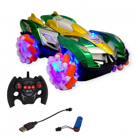 Masinuta cu telecomanda si acumulator, Drift. Funcție Horizontal Driving, 360° [3]