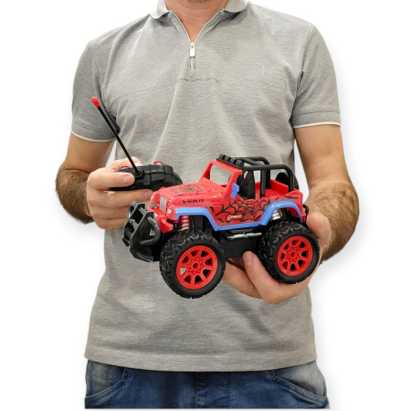 Masinuta de jucarie cu telecomanda, Spider-Man, Jeep tip Off Road Vehicle [4]