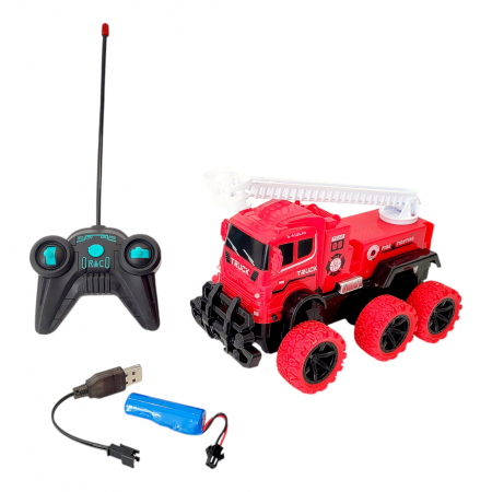Masinuta de pompier, cu telecomanda si acumulator. Fire Enegine [2]