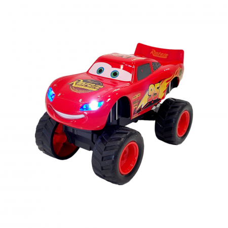 Masinuta metalica - McQueen, Cars, cu sunete si lumini, jeep, rosie [1]
