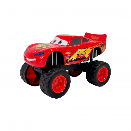 Masinuta metalica - McQueen, Cars, cu sunete si lumini, jeep, rosie [6]
