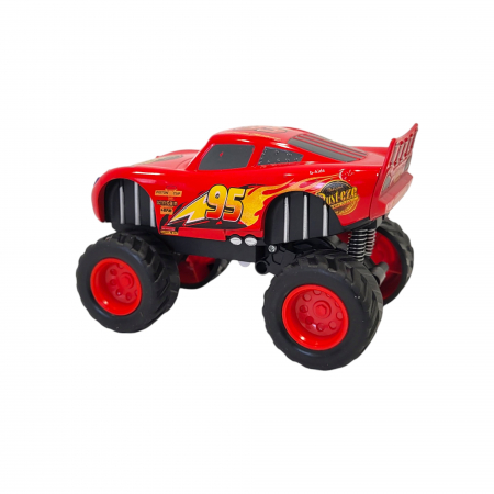 Masinuta metalica - McQueen, Cars, cu sunete si lumini, jeep, rosie [7]