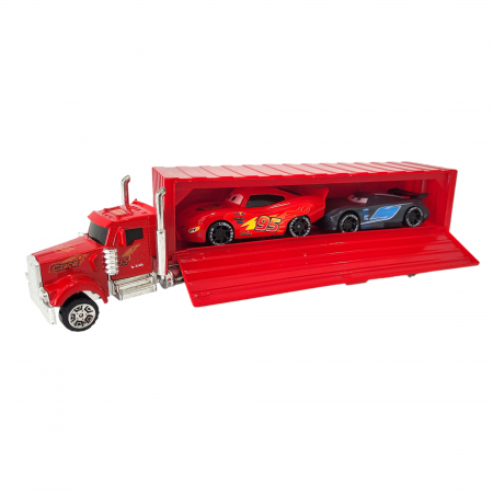 Set 3 masinute metalice - McQueen, Cars cu tir. [5]