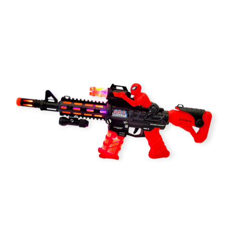 Mitraliera de jucarie  Spider-Man cu sunete si lumini pentru copii, 48 cm [2]
