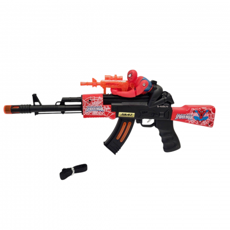 Mitraliera de jucarie  Spider-Man cu sunete si lumini pentru copii, 47 cm [1]