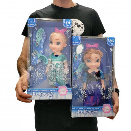 Papusa mare Anna si Elsa, muzicale, cu lumina [3]
