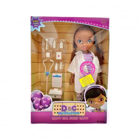 Papusi - Papusa Doctorita Plusica, muzicala cu accesorii.