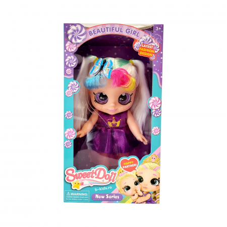Papusa Sweet Doll - Fashion Design, frumos colorata cu ochii sclipitori [8]