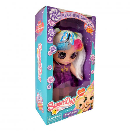 Papusa Sweet Doll - Fashion Design, frumos colorata cu ochii sclipitori [3]