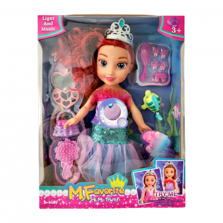 Papusi - Papusica, Mica Sirena cu sunete, lumini si accesori, m1