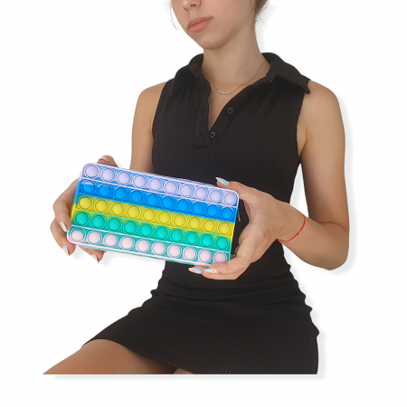 Penar Pop It, Rainbow, cu fermoar [2]