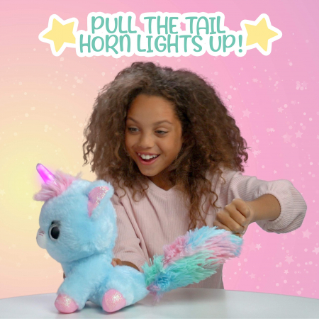 Pisicuta unicorn - WooWee, Ploosh Glowcorns, roz [3]