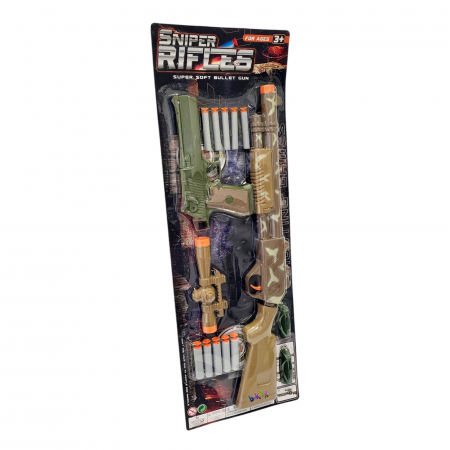 Set jucarie pusca si pistol de armata cu gloante din burete [2]