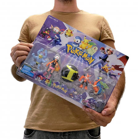 Pokemon - Set cu 4 Figurine si Super PokeBall. [6]