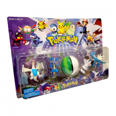 Pokemon - Set cu 4 Figurine si Super PokeBall. [1]