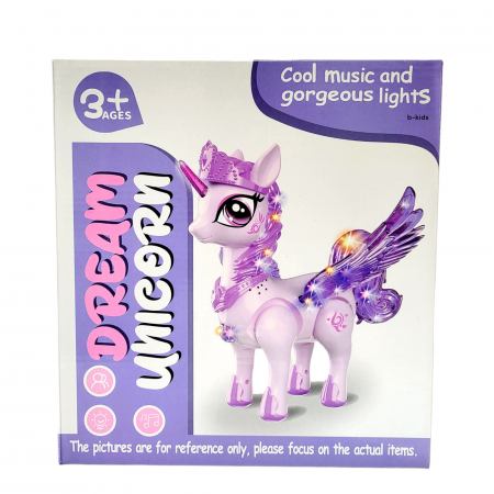 Ponei Dream Unicorn - cu senete si lumini care se deplaseaza. [1]