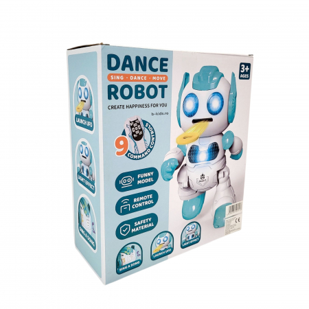 Robot dansator cu Telecomandă –  Cântă, Dansează și Lansează Discuri din Burete și 9 Funcții Interactive [3]