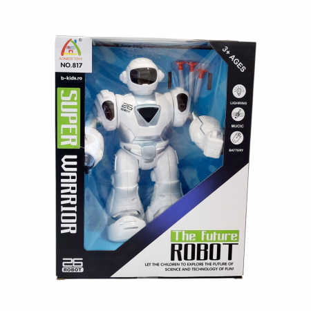 Robot Interactiv cu Lumină, Muzică și Proiectile cu Ventuză, Super Warrior [2]