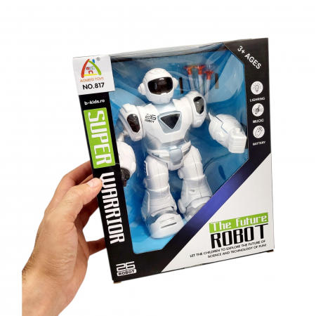 Robot Interactiv cu Lumină, Muzică și Proiectile cu Ventuză, Super Warrior [4]