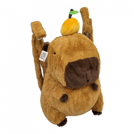 Rucsac de plus mare, Model Capybara, maro,  35 cm [4]