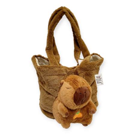 Plusuri - Geanta de plus, Model Capybara