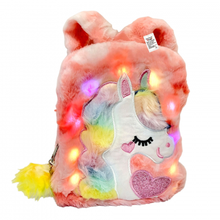 Rucsac din plus cu lumini, unicorn. [3]