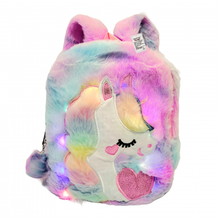 Rucsac din plus cu lumini, unicorn. [5]