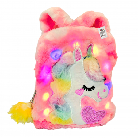 Rucsac din plus cu lumini, unicorn. [2]