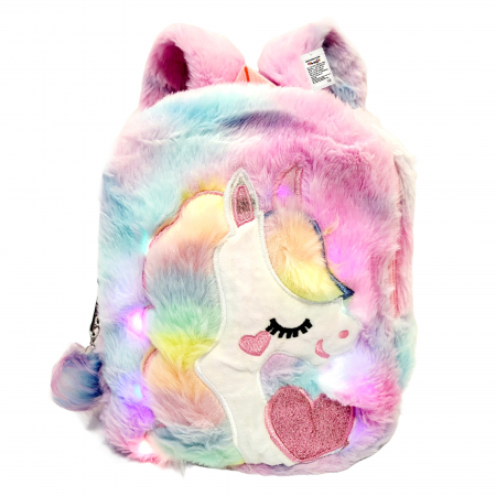 Rucsac din plus cu lumini, unicorn. [1]