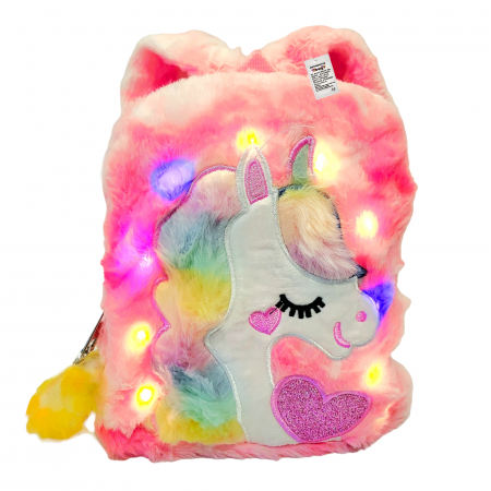 Rucsac din plus cu lumini, unicorn. [9]