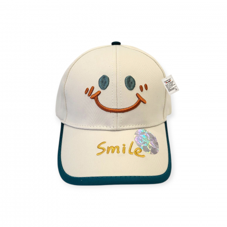 Sapcă pentru copii de vară, Smiley, crem, 4-10 ani [1]