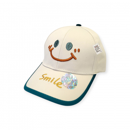 Haine - Sapcă pentru copii de vară, Smiley, crem, 4-10 ani