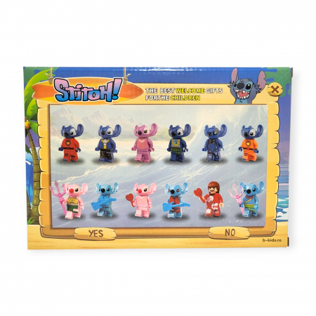 Set 12 figurine jucarie Stitch tip Lego [2]