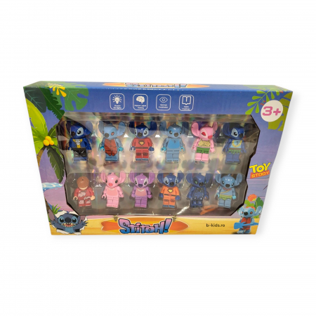 Set 12 figurine jucarie Stitch tip Lego [1]